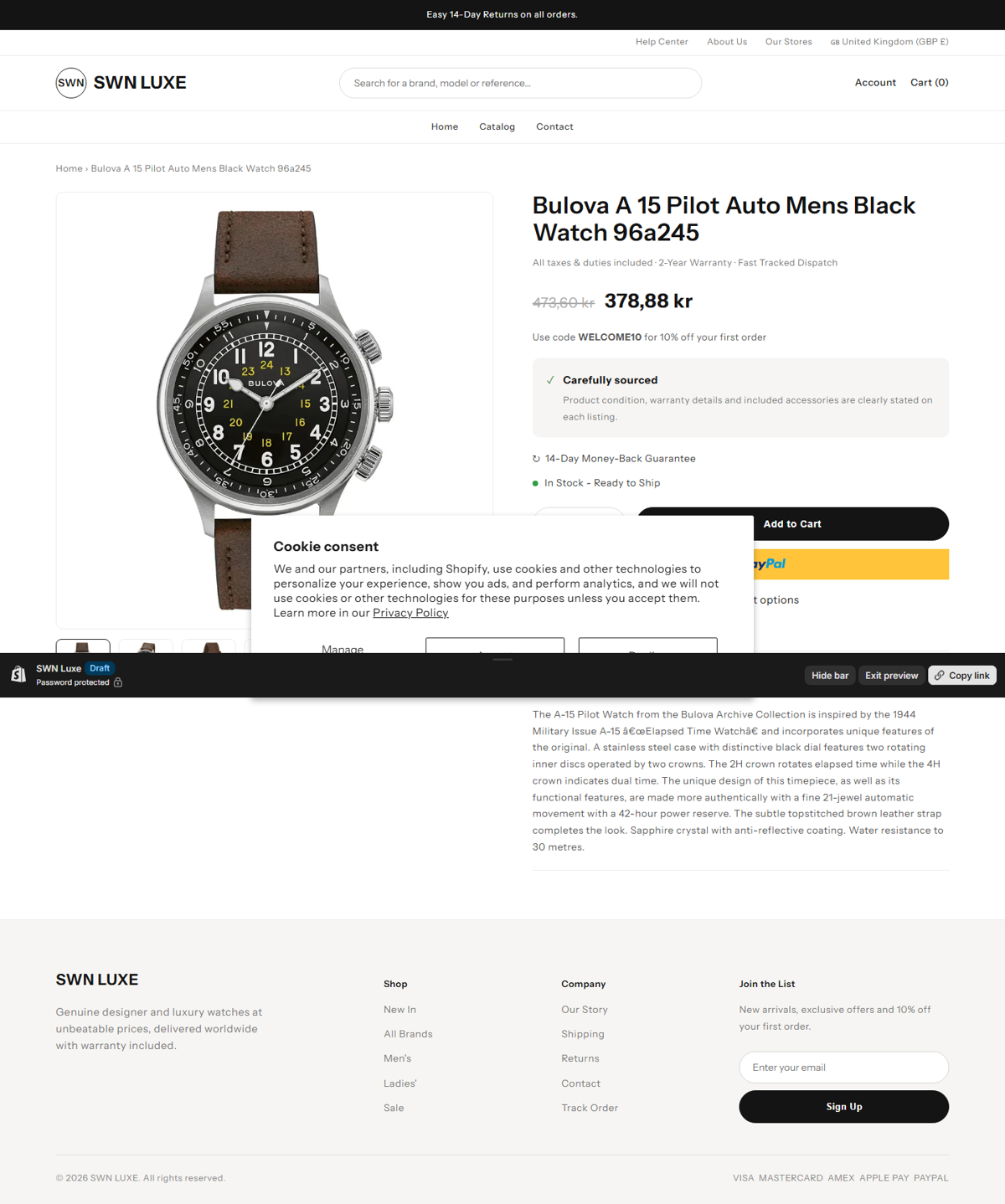Product page